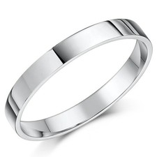 2mm Platine Bague Mariage