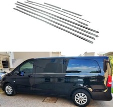 Moulures De Fenêtre Chrome pour Mercedes Vito W447 2014+ L3 Lattes Chromés
