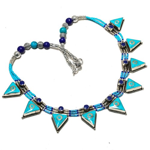 Collier pierre précieuse - , en