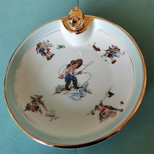 Assiette bouillie vintage - assiette,