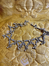 ancien bracelet oriental en argent ou metal argenté  algerie pendeloques