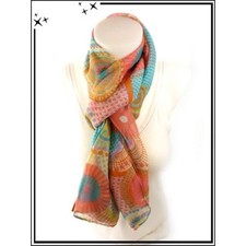 FOULARD ROSACES MULTICOLORES