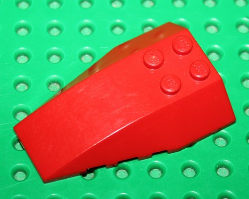Lego red wedge 6x4 - red, triple