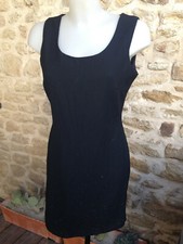 robe femme debardeur polyester viscose noir strass doublée Taille 38