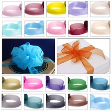 20M Organza Rubans Tissé Bord