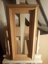 Cadre américain en bois, chêne massif, profil large et travaillé 60 x 20 cm 