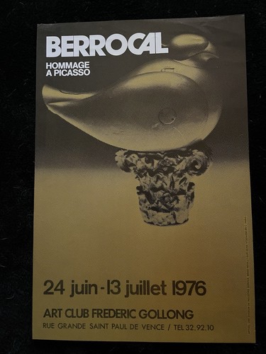 Lithographie affiche berrocal - affiche,