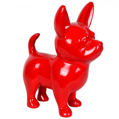 Statue chihuahua rouge - chihuahua,
