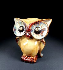 Hiboux Chouette Faience Céramique Dans Le Goût De Vallauris
