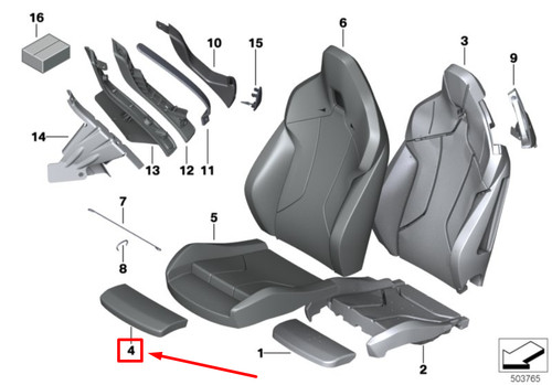 Bmw g29 housse support - z4, de
