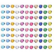  Lot de 100 boutons coccinelle en plastique : petits boutons de jardin en forme