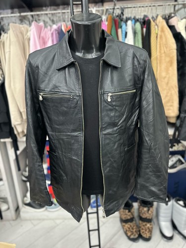 Veste cuir homme taille - en,