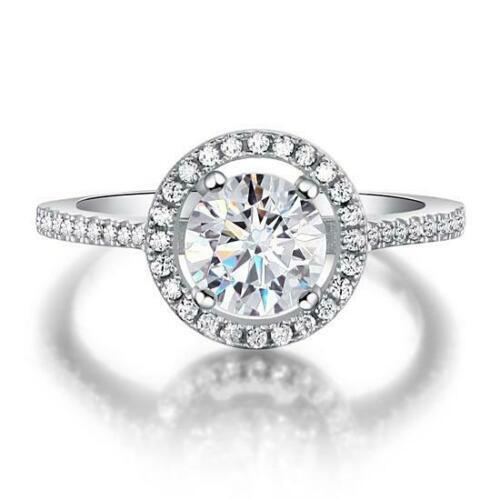 Bague fiançailles halo - fiançailles,