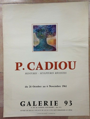 Cadiou 1961 affiche - cadiou,