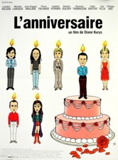 Lambert Wilson Michele Laroque L'ANNIVERSAIRE Diane Kurys FRENCH POSTER 16x21