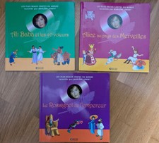 3 Livres Les plus beaux contes du monde - Editions Atlas Marlène Jobert (sans cd