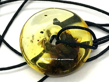 PENDENTIF AMBRE BEIGNET cadeau