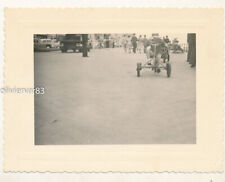 Vintage photo 1960 bad crop mistake - child riding tricycle