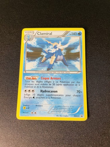 Carte pokemon clamiral - carte,