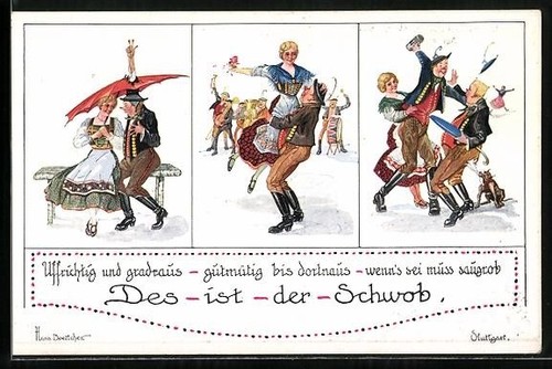 Carte postale artiste hans - carte, d'artiste