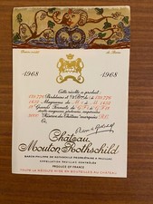 Etiquette Château Mouton Rothschild 1968 - 75 cl