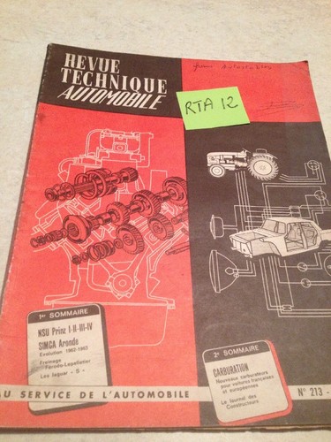 Revue technique automobile - revue,