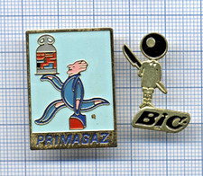 Lot 2 Pin's publicité