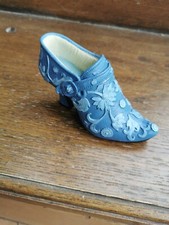 Chaussure bleu de collection bibelot escarpin