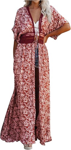 Kimono robe plage bordeaux - plage,
