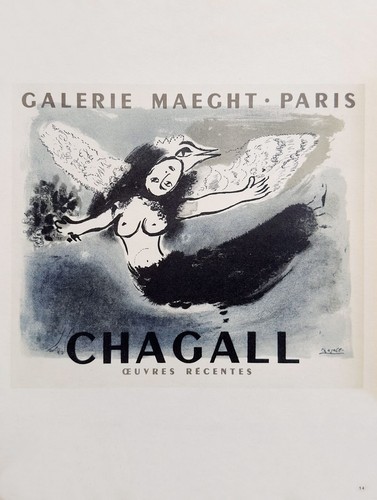 Marc chagall affiche 1950 - affiche,