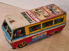 Ancien jouet en tôle à friction " Touring car mini bus "