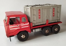 Vintage Camion Container Joustra en Tôle avec Moteur Mécanique Voir la Vidéo
