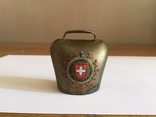 Cloche en laiton souvenir de Suisse  Gruyères
