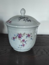 Poubelle table vintage manufacture porcelaine l’HIRONDELLE Mehun-s-Yèvre France