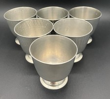 Lot de 6 gobelets en étain