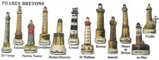 2001 HEP PHARES BRETONS FEVE PORCELAINE 3D modèle au choix