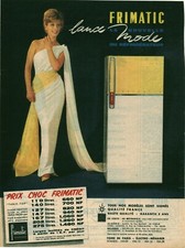 Publicité ancienne réfrigérateur Frimatic issue de magazine 1960 