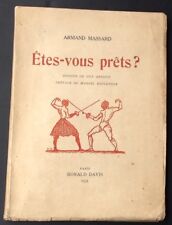 ESCRIME 1931 A.Massard ÊTES-VOUS PRÊTS? illustré par GUY ARNOUX EO numérotée