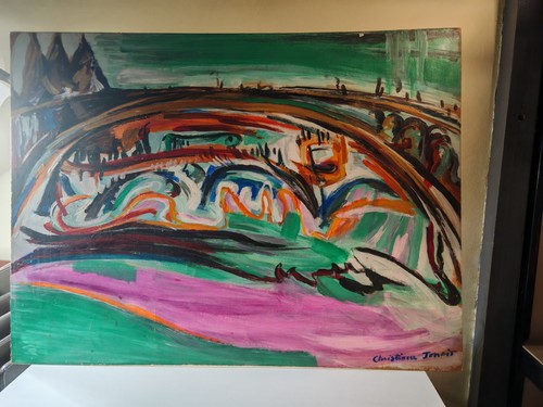 Huile sur panneau signée
