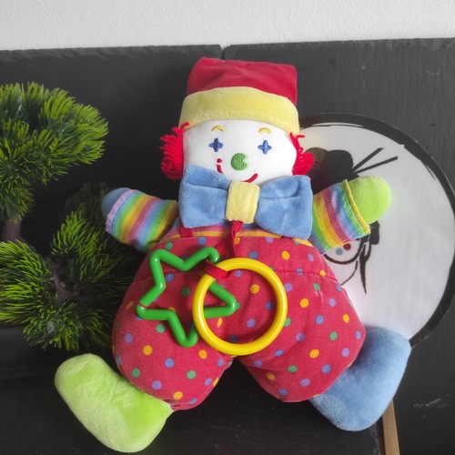 Doudou clown corolle - clown, hochet