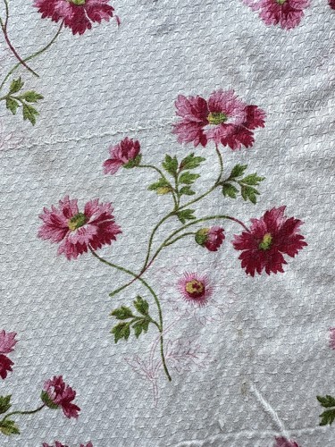 Tissu ancien 19ème - tissu,