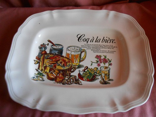 Grand plat coq - plat, à