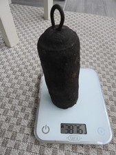 poids ancien 3,876 kg pour horloge comtoise contre poids clock uhr pendule
