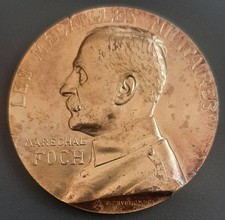 Médaillle foch argent massif - foch,