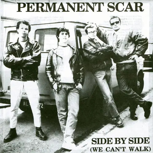 Permanent scar side - side,