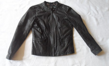 Blouson en cuir femme taille 38 marque Nafnaf