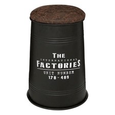 Pouf Bidon Rond Vintage "Joao"