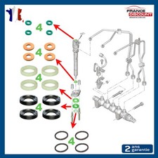 Joint d’injecteur complet pour moteur DV6 Peugeot Citroën - 1982.A0