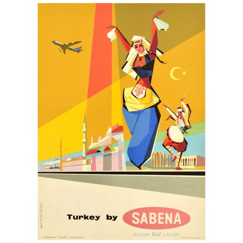 Affiche poster sabena - poster,