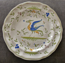 TRES JOLIE ET ANCIENNE ASSIETTE EN FAIENCE DE MARTRES TOLOSANE LE MATET - 1940